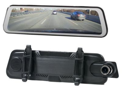 Зеркало заднего вида с полноэкранным монитором 9.7" и двухканальным видеорегистратором - CarBaza, характеристики