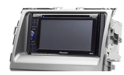 Переходная рамка для Toyota Tarago (серебристая) (2006+) 2 DIN - CarBaza, характеристики