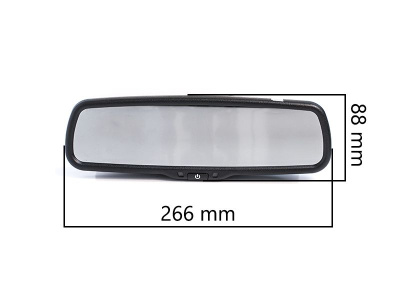 Зеркало заднего вида с монитором 4.3" в штатное место - CarBaza, характеристики
