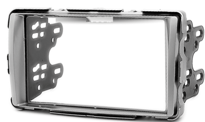 Переходная рамка для Toyota Innova (серебристая) (2004+) 2 DIN - CarBaza, характеристики