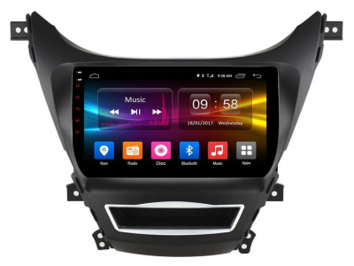 Штатная магнитола на Hyundai Elantra V (MD) Рестайл (2013-2016) 9 дюймов IPS DSP Android 9.0 (4 ядра, RAM 2GB, ROM 16GB) - CarBaza, характеристики