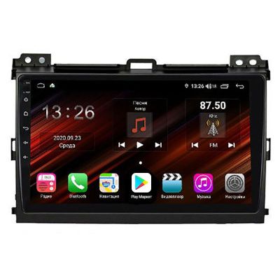 Штатная магнитола на Toyota Land Cruiser Prado 120 (2002-2009) 9 дюймов IPS DSP 4G (LTE) Android 10 (8 ядер, RAM 6GB, ROM 128GB) - CarBaza, характеристики