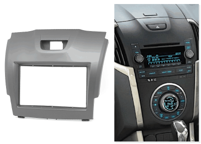 Переходная рамка для Isuzu MU-X (серая) (2013+) 2 DIN - CarBaza, характеристики