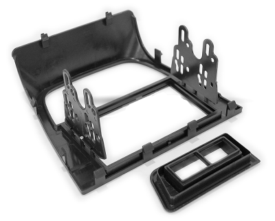 Переходная рамка для Volkswagen Saveiro (черная) (2008+) 2 DIN - CarBaza, характеристики