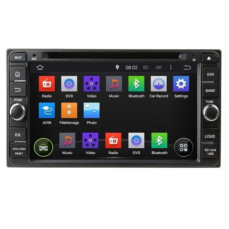 Toyota Echo 1999 2005 6.95 IPS c DVD DSP Android 9.0 4 RAM 2GB ROM 16GB arBaza